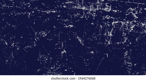 Realistic background, dark blue texture with peeling paint - Vector illustration