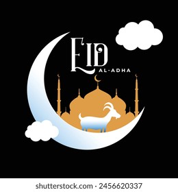 Realistic background for islamic eid al-adha celebration