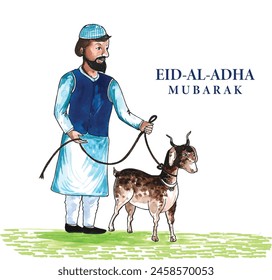 Realistic background for islamic eid al-adha celebration