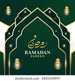 Realistic Background Ramadan Kareem Design Islamic Celebrate