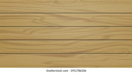 Realistic background texture of light wood planks - Vector illustration