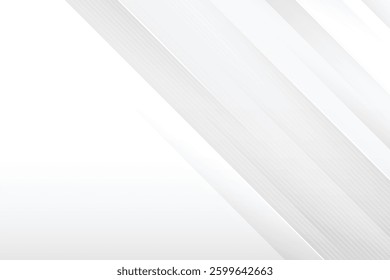 realistic background vector design. abstract diagonal white paper cut texture