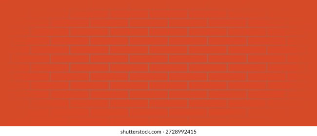 Realistic background wall, red brickwork brickwork - Vector illustration
