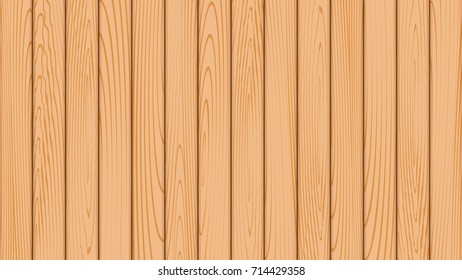 Realistic background of the wooden planks. Beautiful texture of planed hardwood. The backdrop for the presentation. Pine planks natural yellow color. Pattern of stylized wood.
