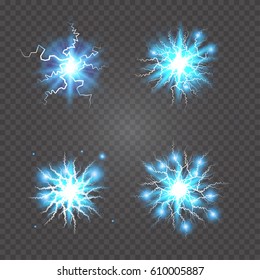 Realistic electric ball or abstract plasma sphere Vector Image