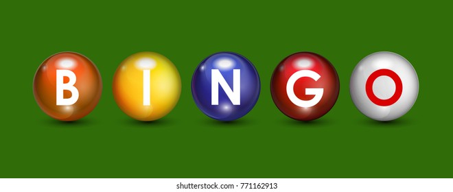 Realistic Ball Lottery Numbers Icon Background Vector Illustration EPS10