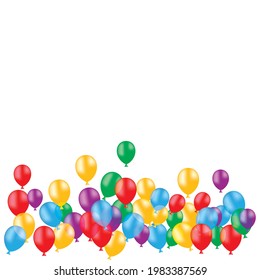 Realistic balloon illustration on white background