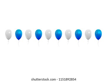 Realistic balloons background. Octoberfest colors background