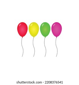 Globos realistas de arte vectorial y gráficos