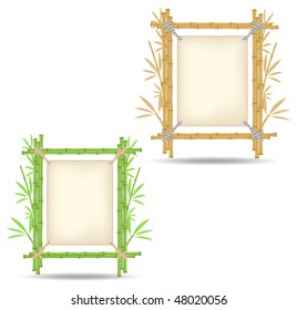 Realistic bamboo frame
