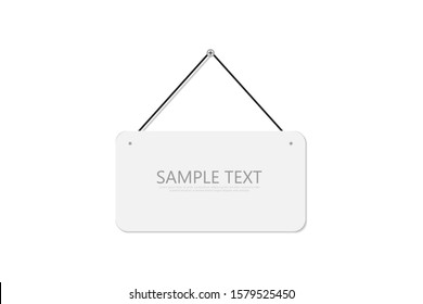 Realistic banner for paper design. vector illustration