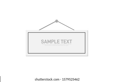 Realistic banner for paper design. vector illustration