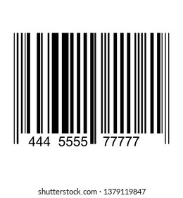 Realistic bar code icon. Marketing, the concept of the Internet isolated on white background.