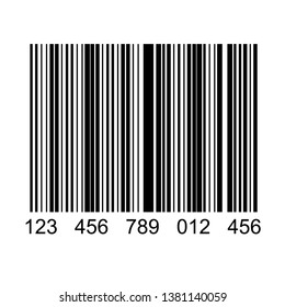 Realistic bar code icon. Marketing, the concept of the Internet isolated on white background.
