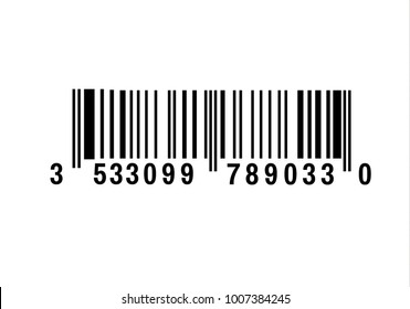 
Realistic bar code icon. A modern simple flat barcode. Marketing, the concept of the Internet. Fashionable vector sign of a market trademark for website design, mobile application. Bar code logo.