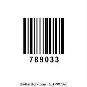 Realistic bar code icon. A modern simple flat barcode. Marketing, the concept of the Internet. Fashionable vector sign of a market trademark for website design, mobile application. Bar code logo.