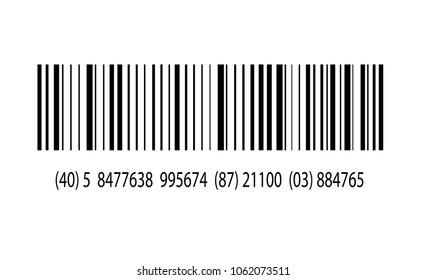 Realistic bar code icon. A modern simple flat barcode. Marketing, the concept of the Internet. Fashionable vector sign of a market trademark for website design, mobile application. 