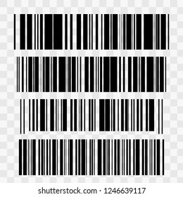 Realistic bar code icon. A modern simple flat barcode. Marketing, the concept of the Internet. 