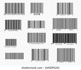 Realistic bar code icon. A modern simple flat barcode. Marketing, the concept of the Internet.