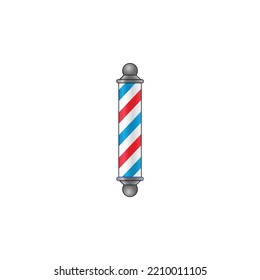 Realistic barber pole vector graphics