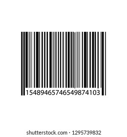 Realistic Barcode. Bar code sale data symbol. Shop sticker. Sell scaner emblem. Supermarket identification price illustration