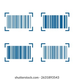 Realistic barcode. Fake Barcode icon. Vector illustration
