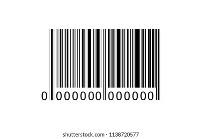 Realistic Barcode icon isolated