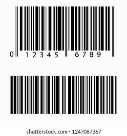 Realistic Barcode Icon Isolated Stock Vector (Royalty Free) 1247067367 ...