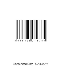 Realistic Barcode icon isolated