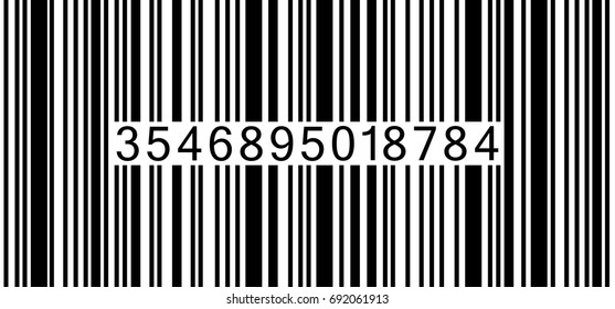 Realistic Barcode icon isolated