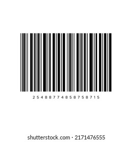 Realistic Barcode icon isolated on white
