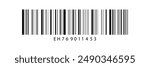 Realistic barcode. Barcode icon. Vector illustration EPS10