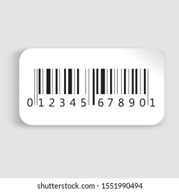 Realistic barcode icon. Barcode vector illustration.