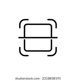 Icono de código de barras realista. Ilustración vectorial de código de barras.
