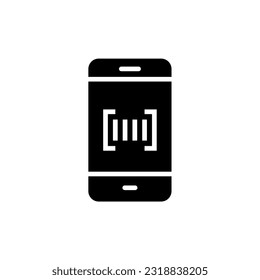 Realistic barcode icon. Barcode vector illustration.
