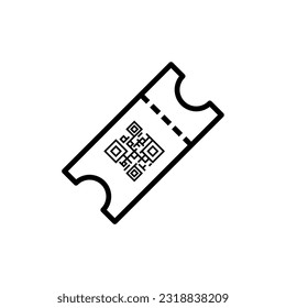 Realistic barcode icon. Barcode vector illustration.