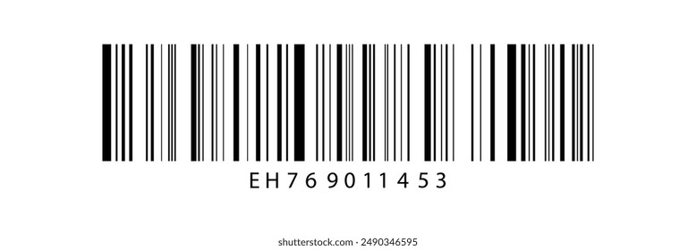 Realistic barcode. Barcode icon. Vector illustration EPS10