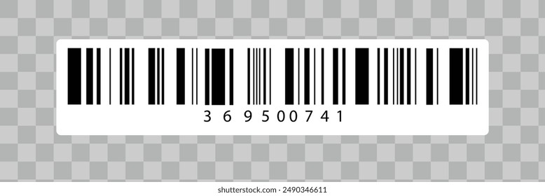 Realistischer Barcode. Strichcode-Symbol Vektorillustration EPS10