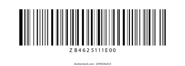 Realistischer Barcode. Strichcode-Symbol Vektorillustration EPS10