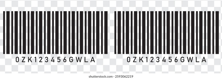 Realistic barcode. Barcode icon. Vector illustration