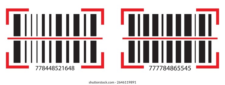 Realistic barcode. Barcode icon. Vector illustration EPS10