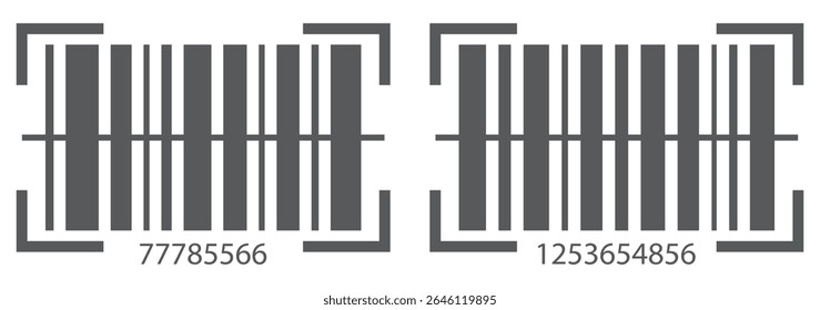 Realistic barcode. Barcode icon. Vector illustration EPS10
