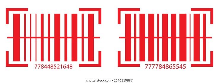 Realistic barcode. Barcode icon. Vector illustration EPS10