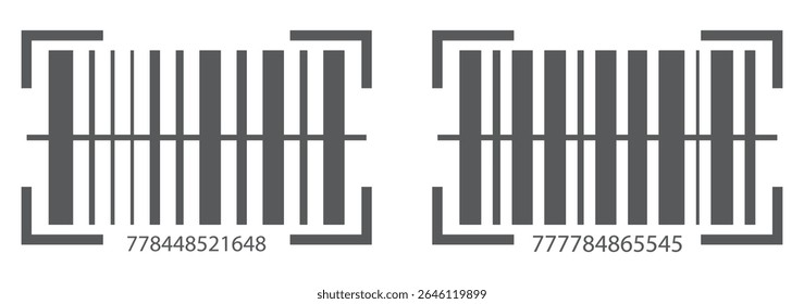 Realistic barcode. Barcode icon. Vector illustration EPS10