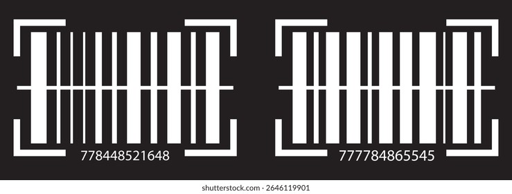 Realistic barcode. Barcode icon. Vector illustration EPS10