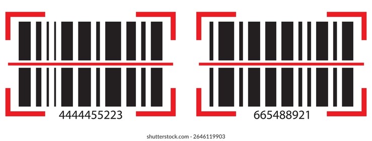 Realistic barcode. Barcode icon. Vector illustration EPS10