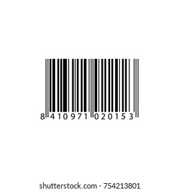 Realistic barcode icon.  Barcode vector illustration.