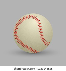 realistic baseball ball  isolated on white background.