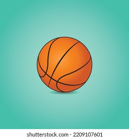 Realistic basketball ball vector graphics