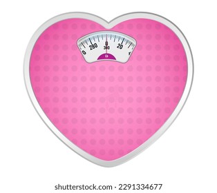 realistic bathroom scale for weighing machine isolated - 3d illustrator